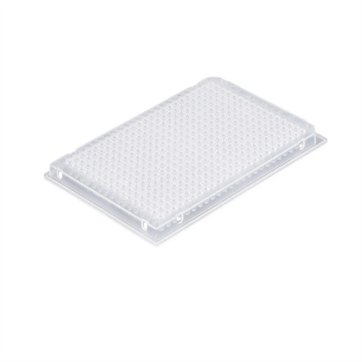 Transparent White 96 Well Plastic Reaction 0.1ml 0.2ml PCR Plate With Semi Skirt